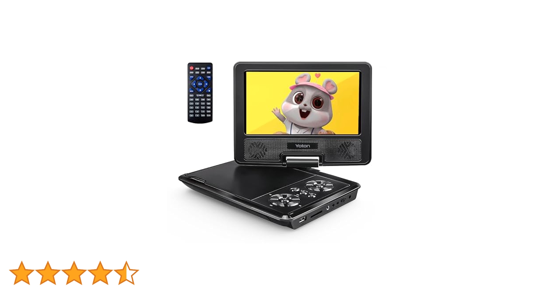 Amazon.co.jp: YOTON 9.5インチ ポータブルDVDプレーヤー、7.5